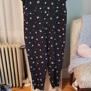 Flowers on Navy background Jumpsuit